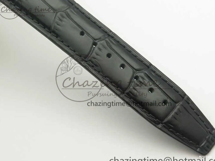 MIROTIME 0210 Durable Portofino Automatic SS MKF 1:1 Best Edition Black Dial On Black Leather Strap MIYOTA 9015 V 7202